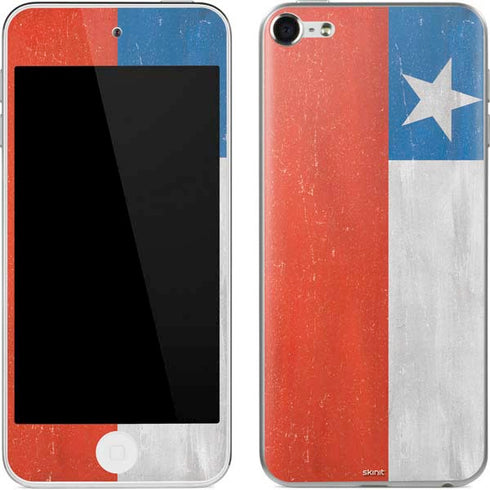 Chile Flag Distressed Apple iPod Skin